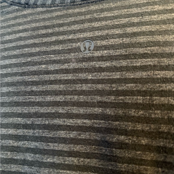 Lululemon anytime dress black and gray classic stripe - Picture 6 of 6